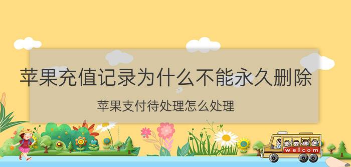 苹果充值记录为什么不能永久删除 苹果支付待处理怎么处理？